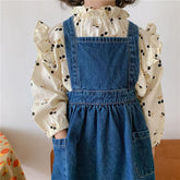 Girls Ddenim Dresses Spring Autumn Korean Style-Veeddydropshipping